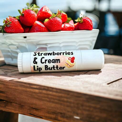 Jumbo Strawberries & Cream Lip Butter