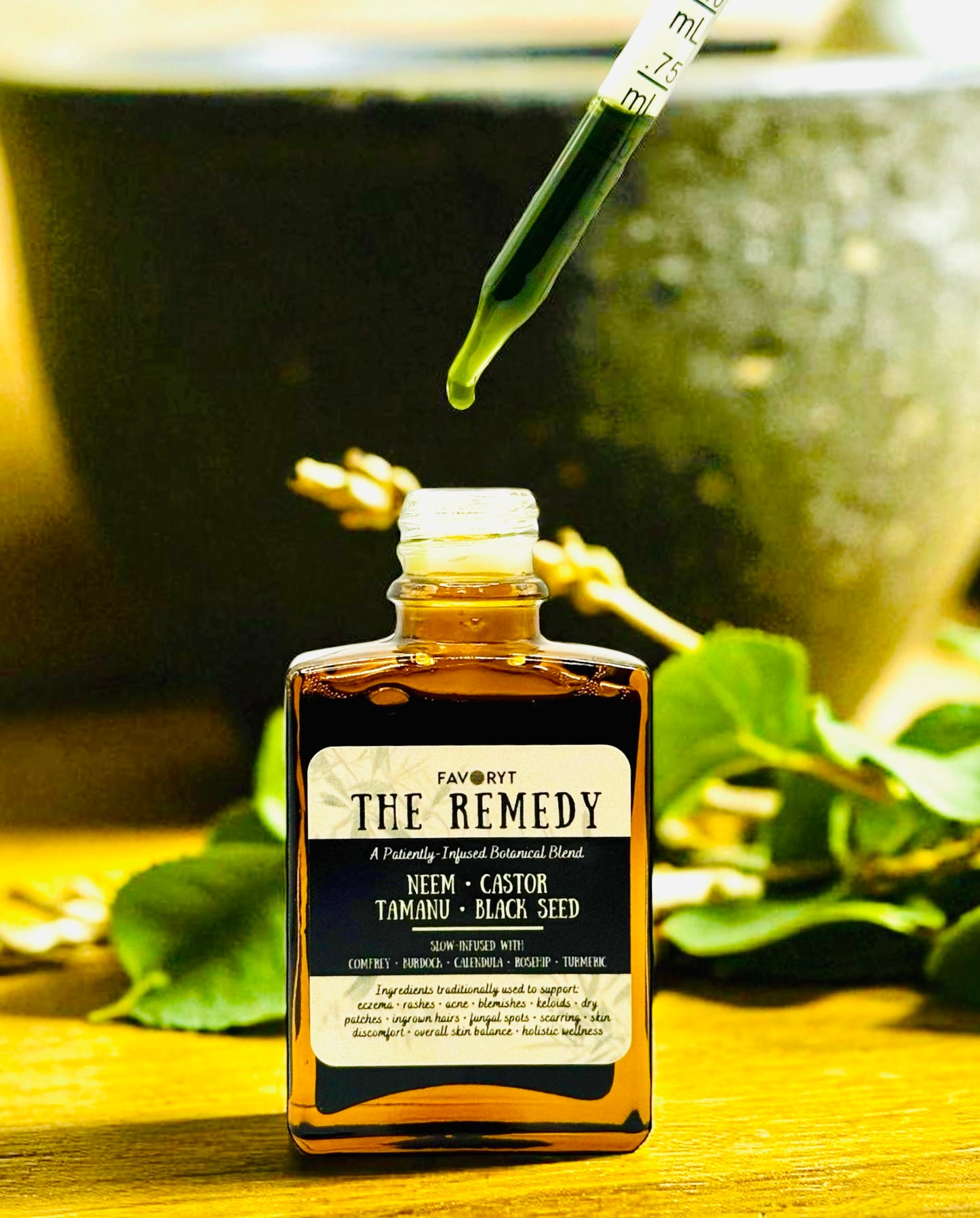 The Remedy – Herbal Wellness Oil for Skin, Scalp & Internal Balance
