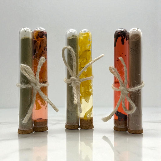 Fresh-Mix Face Mask Sampler Trio | Qasil Glow, Clarify & Firm | 3 Masks