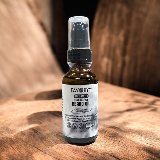 Stay Rooted Handcrafted Beard Oil (for sensitive skin- 100% Natural)