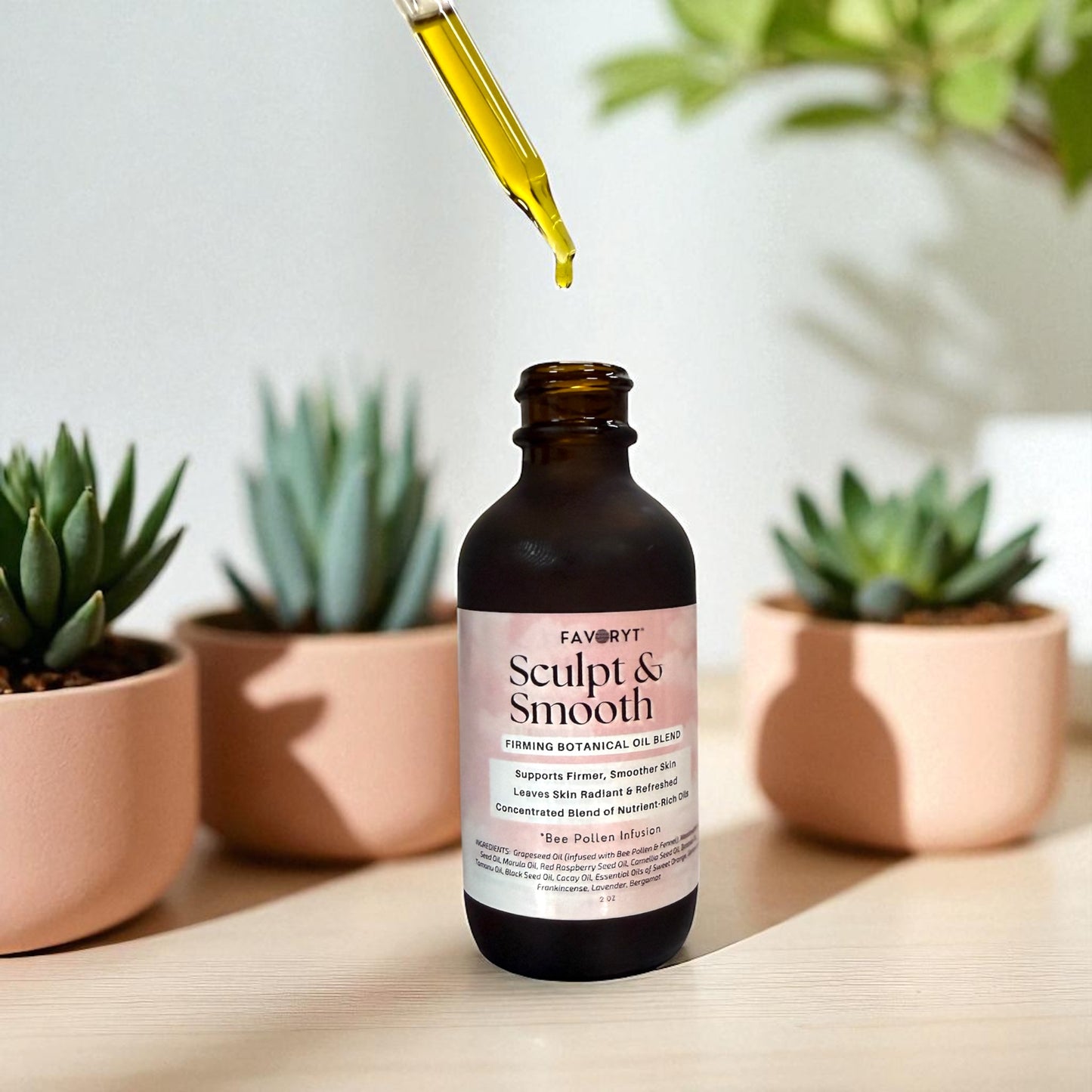 FAVORYT Sculpt & Smooth – Natural Skin Oil with Bee Pollen & Botanicals