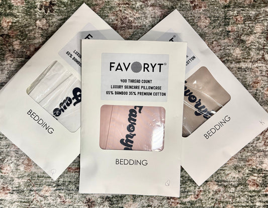 FAVORYT Luxury Bamboo Pillowcases for Skin & Hair Health, Premium 400-Thread-Count Bamboo Cotton Pillowcases, Frizz-Free & Anti-Aging Luxury Pillowcases