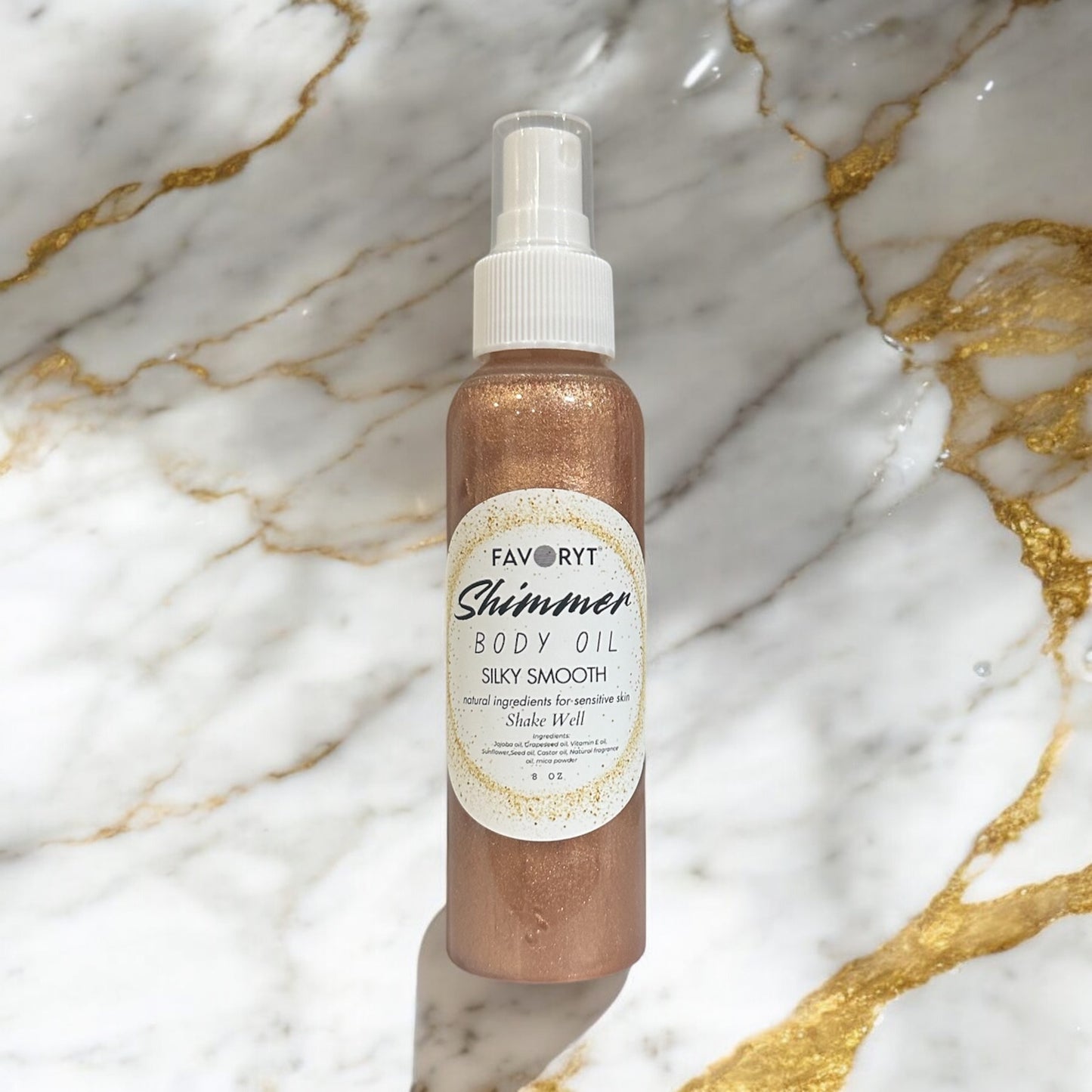 Shimmer Body Oil (Cranberry Mimosa 100% Natural formula)