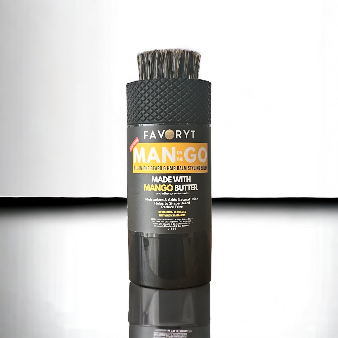 Man on the Go Beard Styling Balm and Brush - FAVORYT BRAND