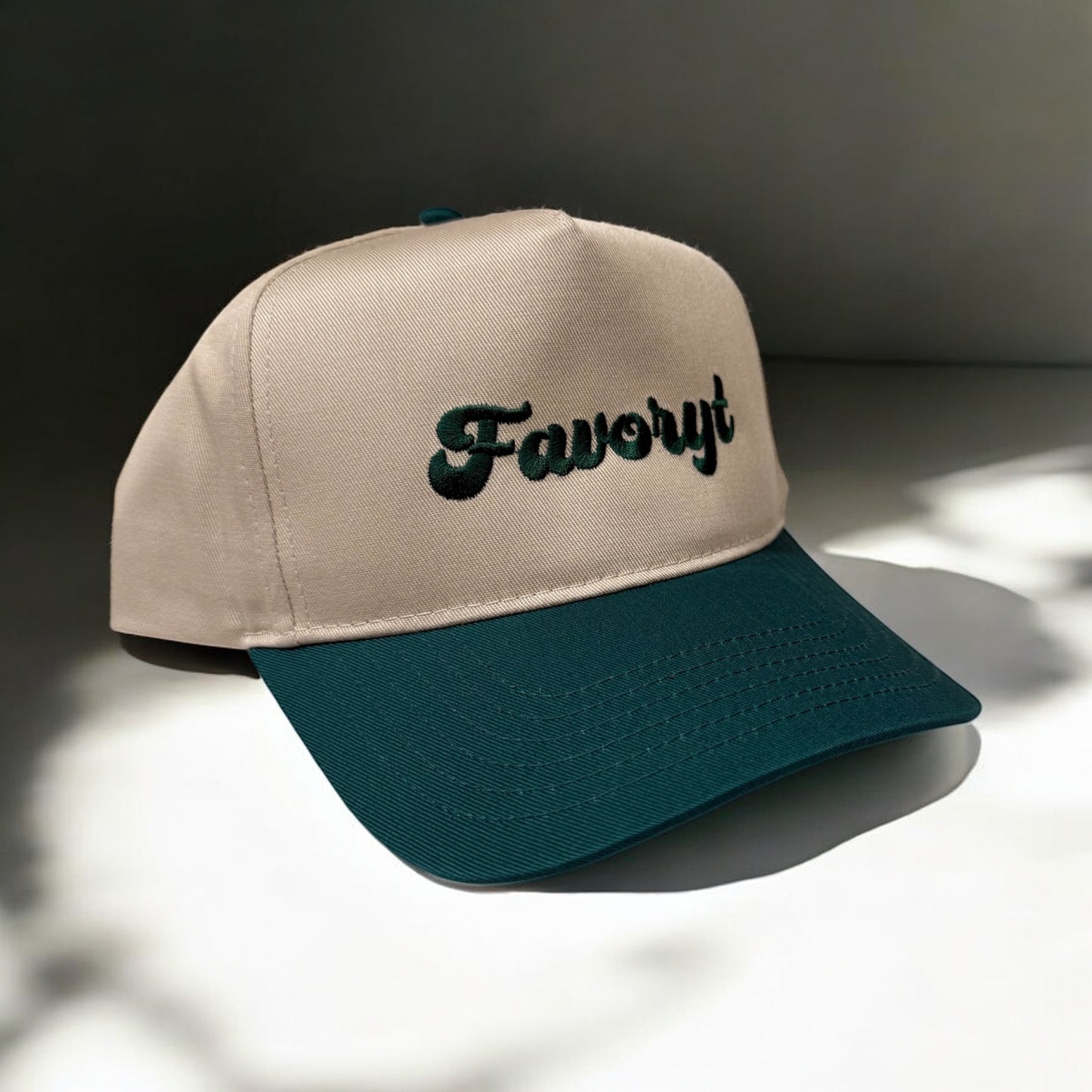 Structured 5-panel FAVORYT Embroidered Hat (Multiple Colors)