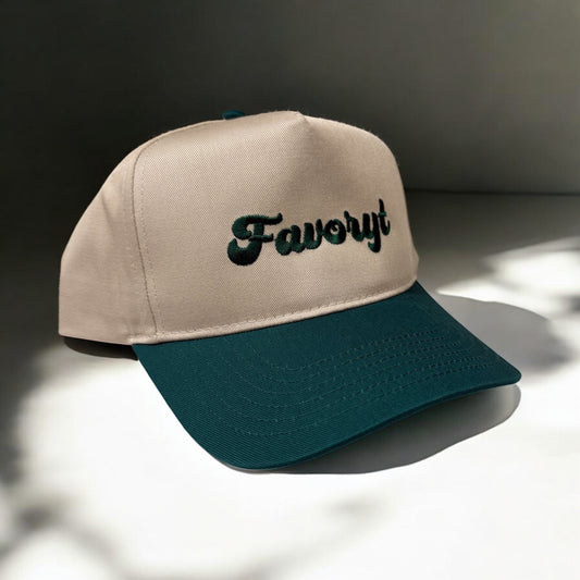 Structured 5-panel FAVORYT Embroidered Hat (Multiple Colors)