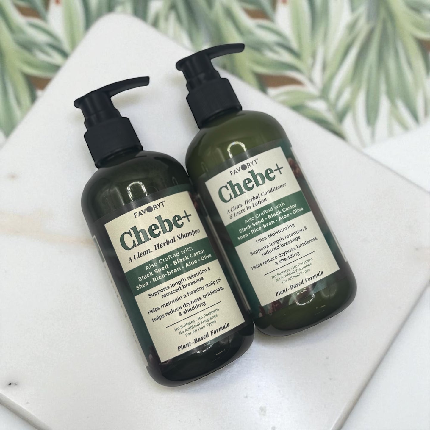 Chebe Botanical Hair Care Set – Strengthening Shampoo, Conditioner & Leave-In for Dry or Breakage-Prone Hair