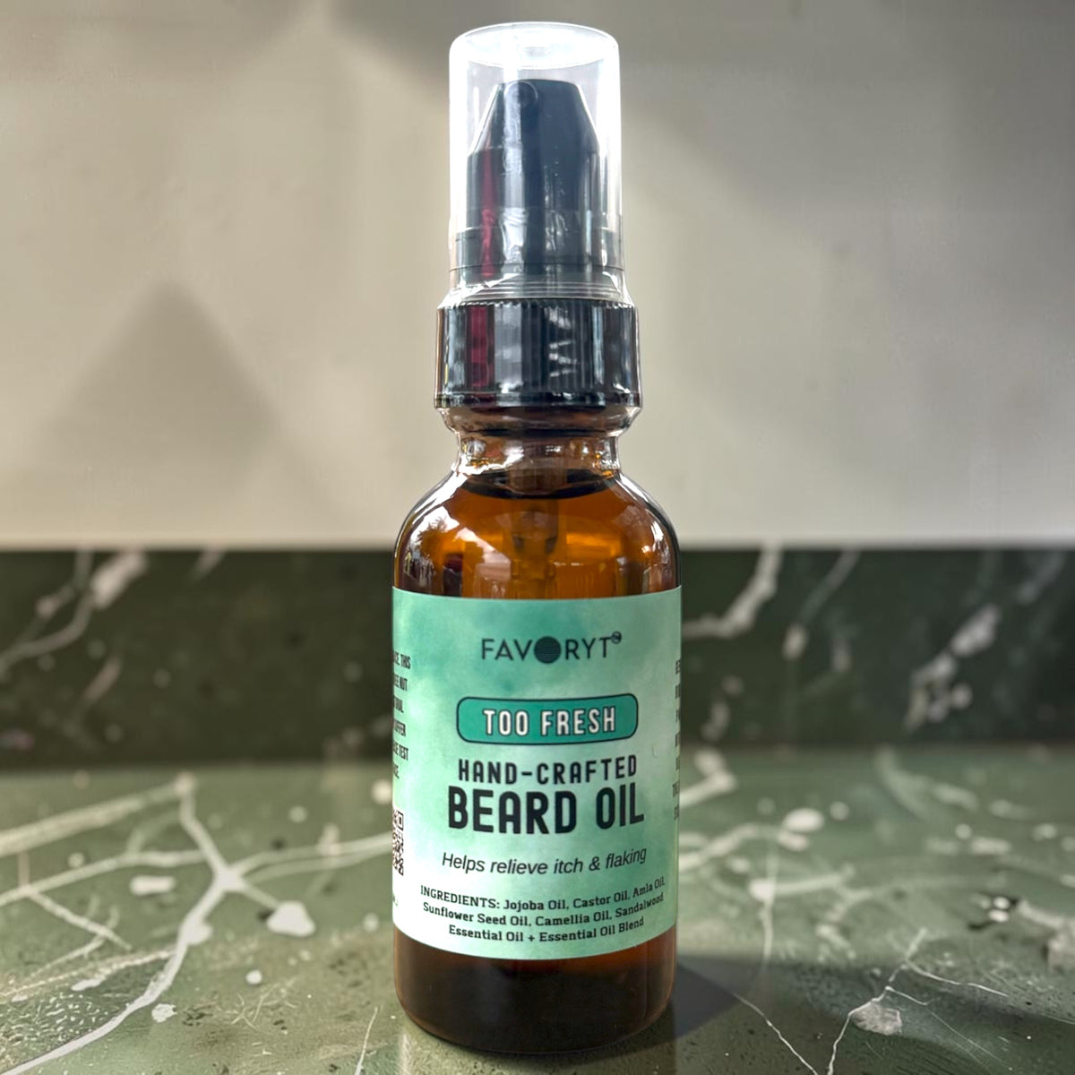 Too Fresh Natural Beard Oil | Softens Beard + Moisturizes Skin