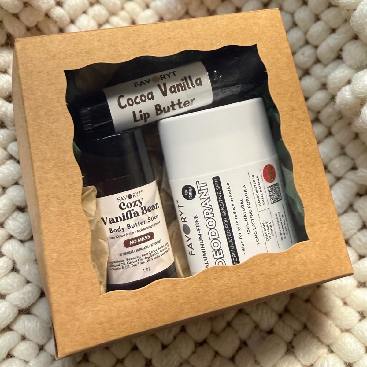 Custom Natural Body Care Gift Set | My Faves Mini Box | FAVORYT