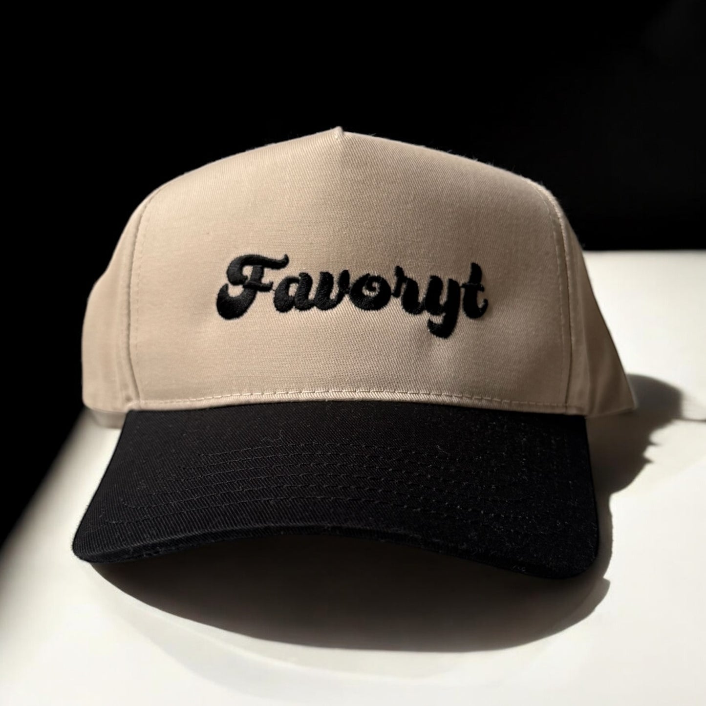Structured 5-panel FAVORYT Embroidered Hat (Multiple Colors)
