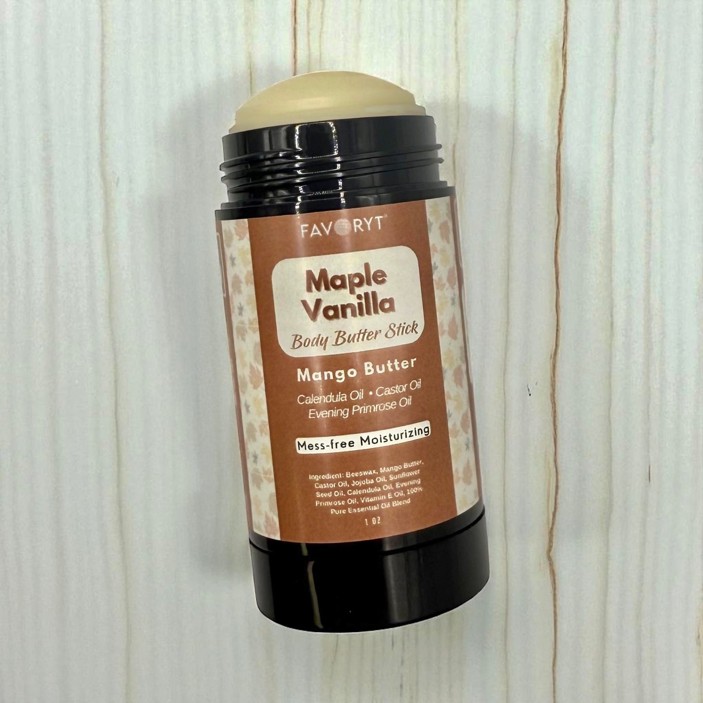 Maple Vanilla Body Butter Stick – Limited Edition Holiday Moisturizer