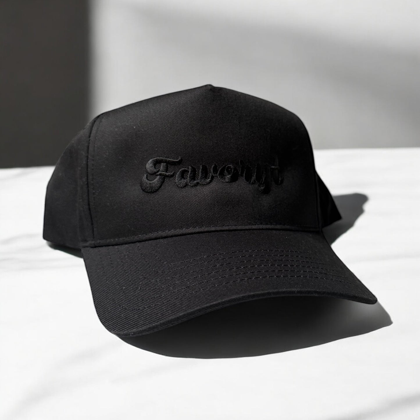 Structured 5-panel FAVORYT Embroidered Hat (Multiple Colors)