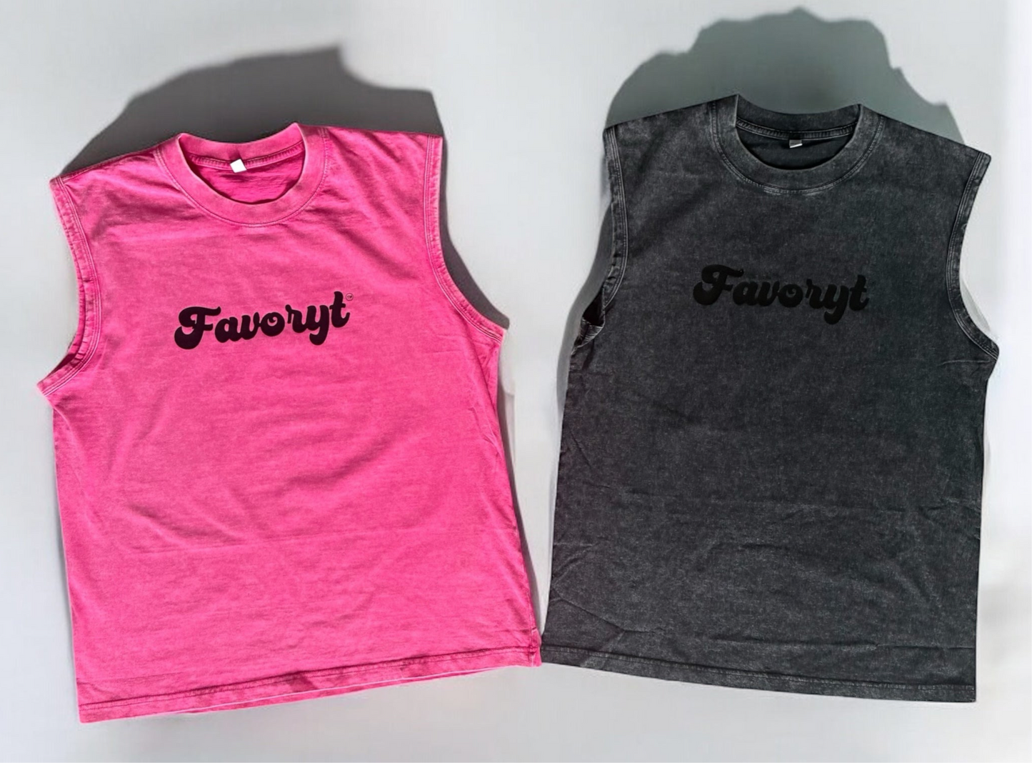 Limited time FAVORYT Vintage Sleeveless Shirt / Muscle Tank Soft Cotton Acid Wash