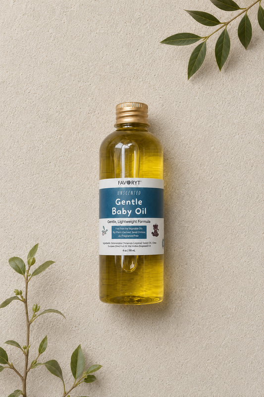 Fragrance-Free Baby Oil | Gentle Moisture for Baby + Sensitive Skin