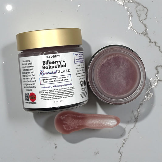 Bilberry + Bakuchiol Renewal Glaze – Radiance for a Soft, Dewy Glow | Our Glass Skin 100% Natural Retinol Alternative