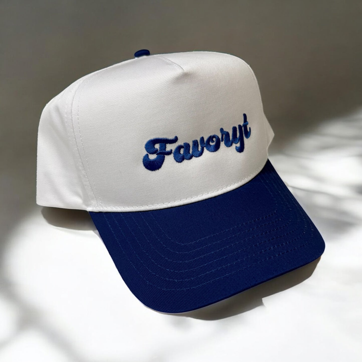 Structured 5-panel FAVORYT Embroidered Hat (Multiple Colors)
