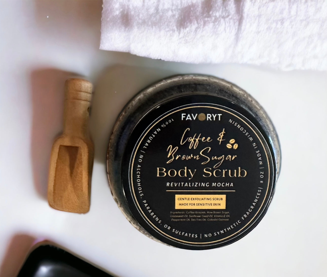 Mini Wooden Scrub Scoop - FAVORYT BRAND